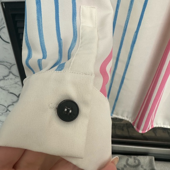 MARELLA Art 365 Striped Blouse - Size Medium - Picture 6 of 7